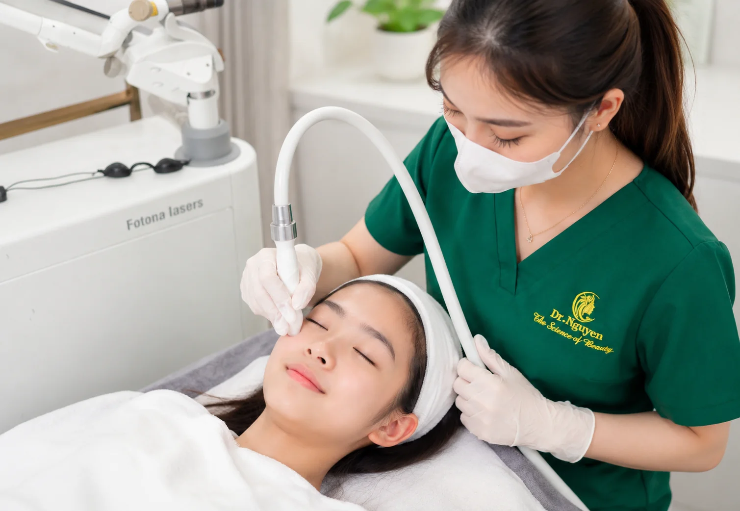 Trị mụn tuổi dậy thì · Laser Fotona